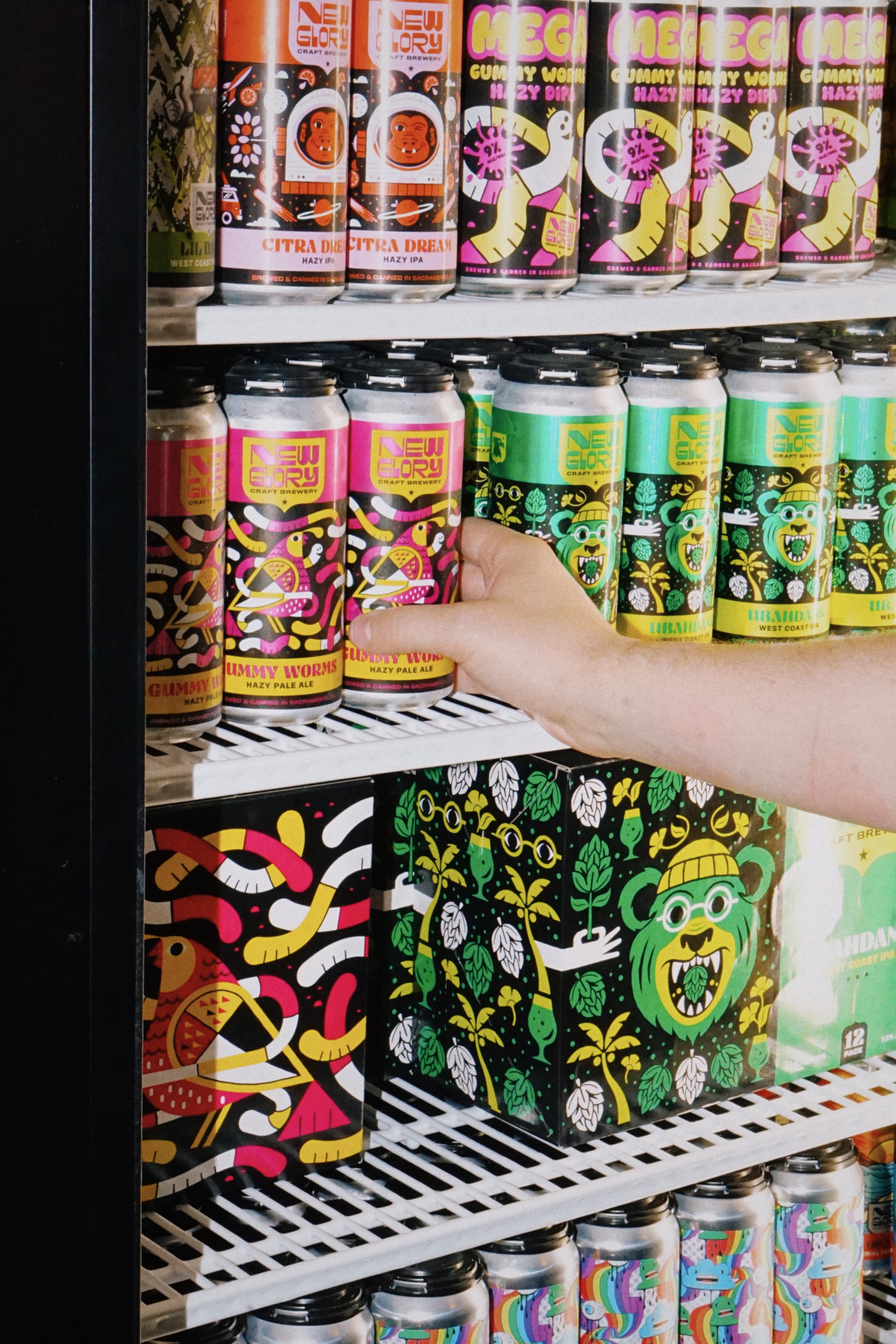a well stocked beer cooler